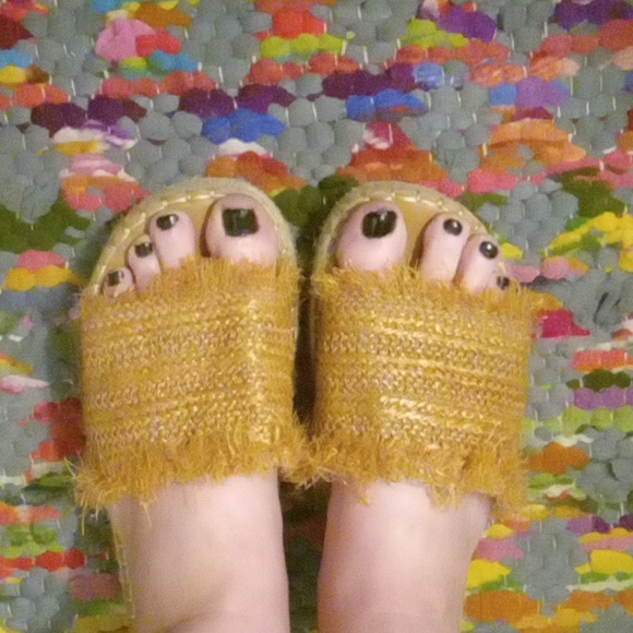 Hemp/soft burlap straw platform  slides - Picture 10 of 11